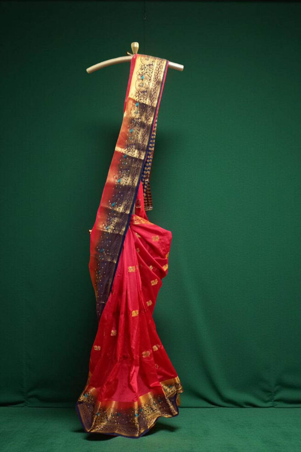 Soft Silk Red Saree
