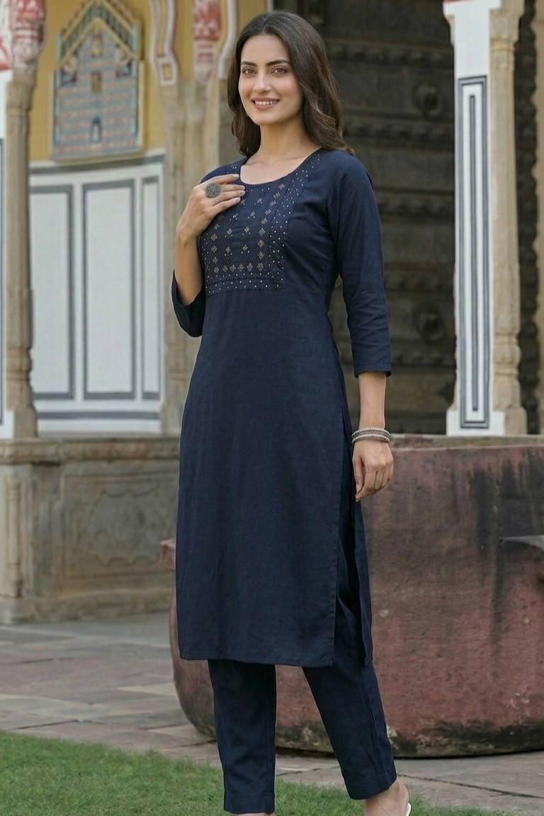 Black Frill Kurti - Image 3