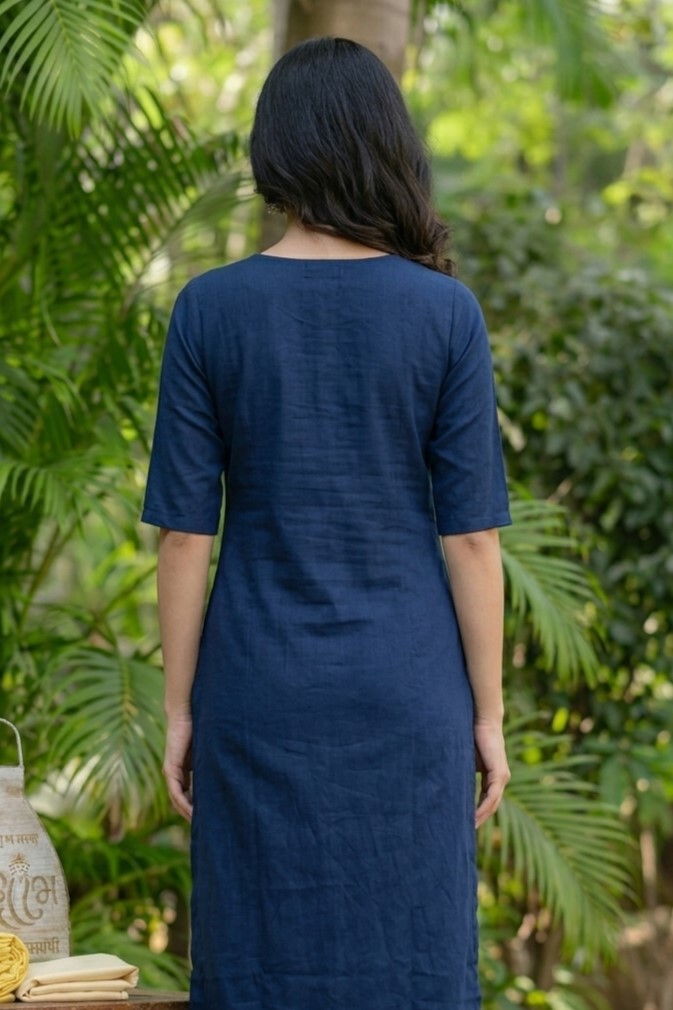 Navy Blue Kurti - Image 4