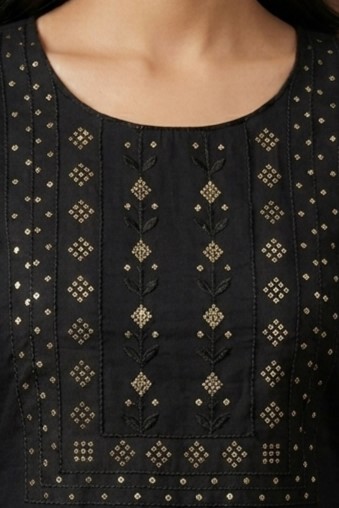 Black Frill Kurti - Image 2