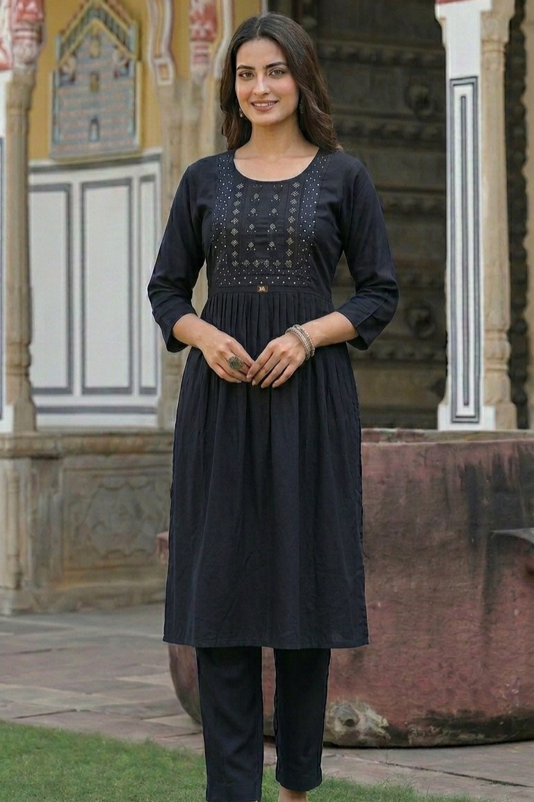 Black Frill Kurti