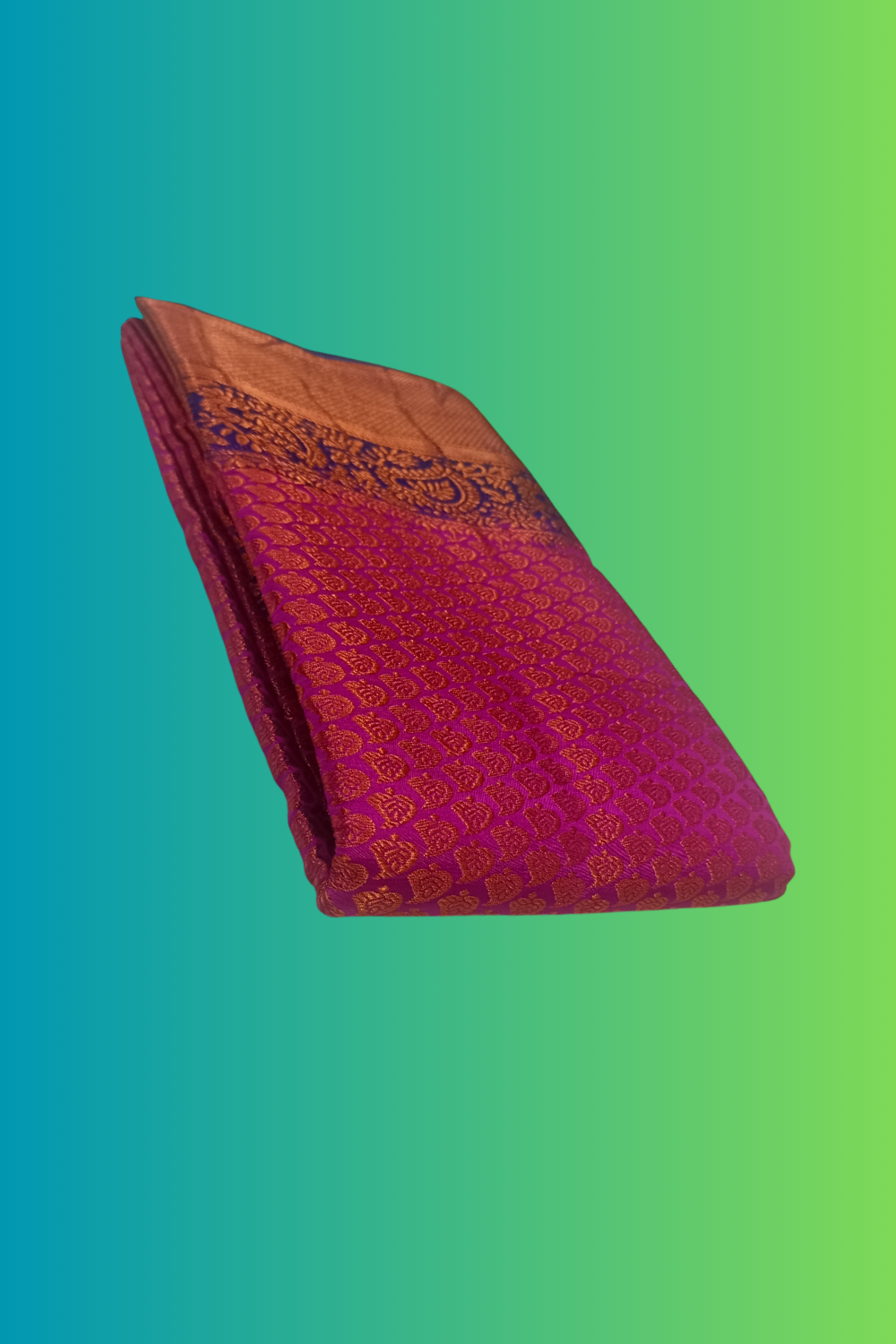 Jhilmil Pink Silk Saree - Image 3