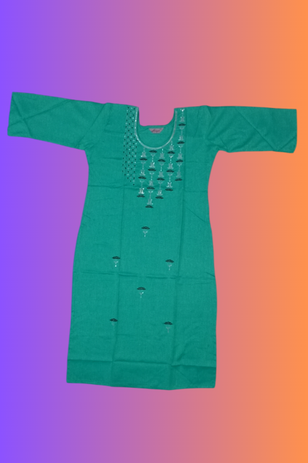 Green Cotton Kurti