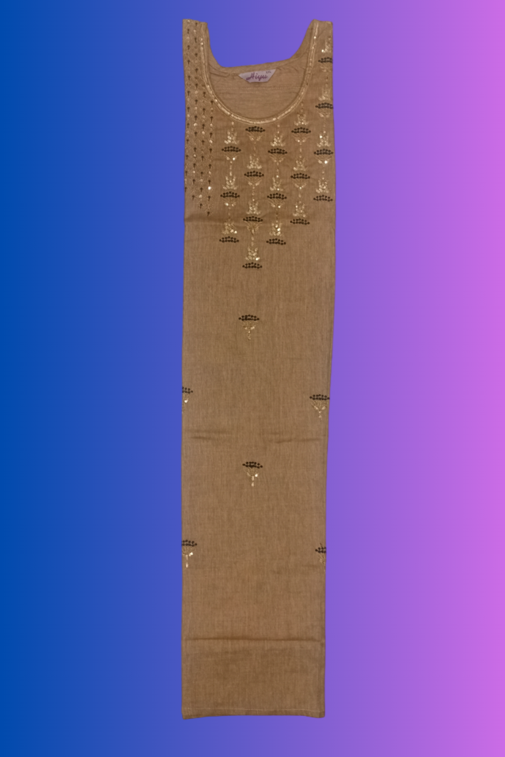 Brown Cotton Kurti - Image 2