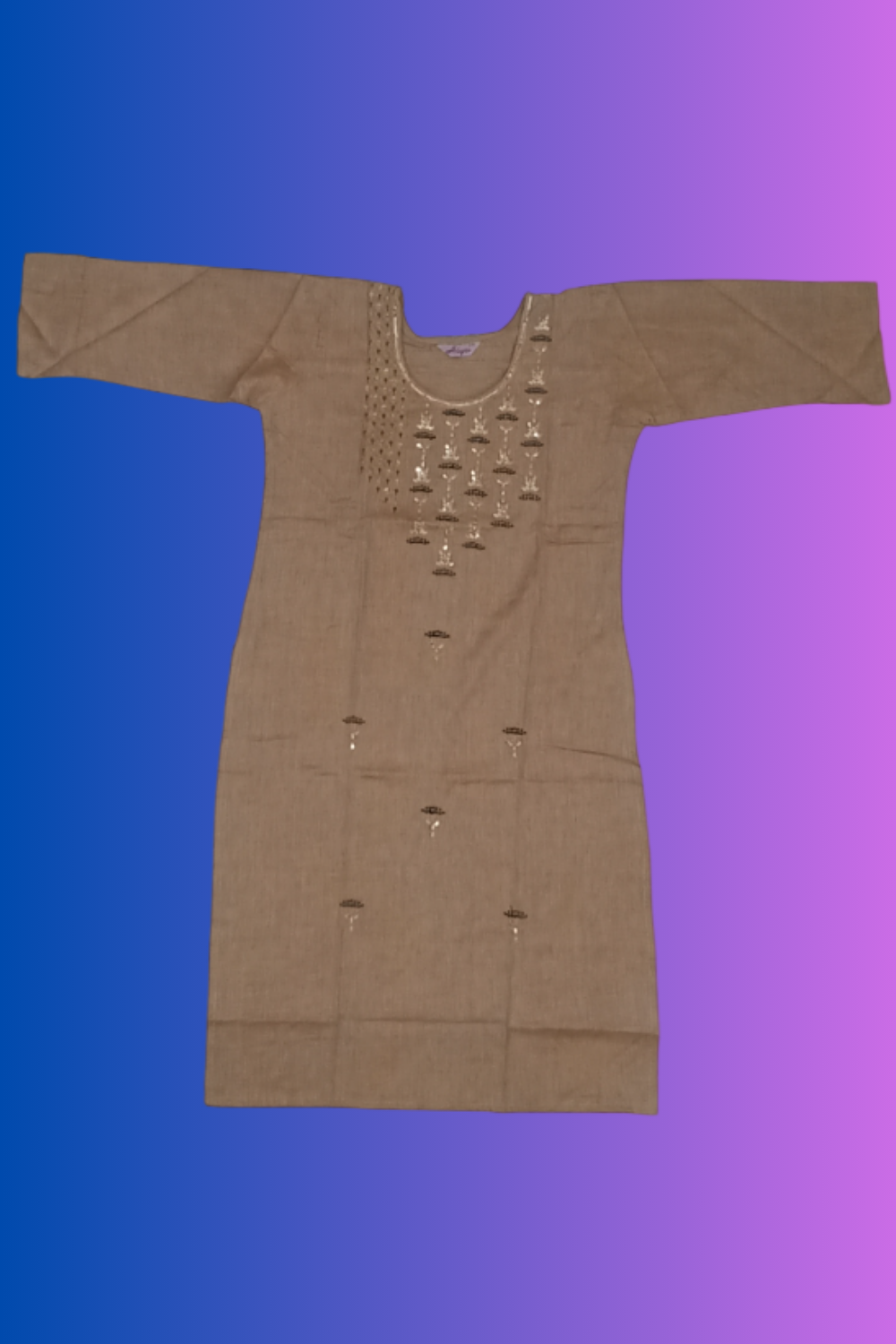 Brown Cotton Kurti