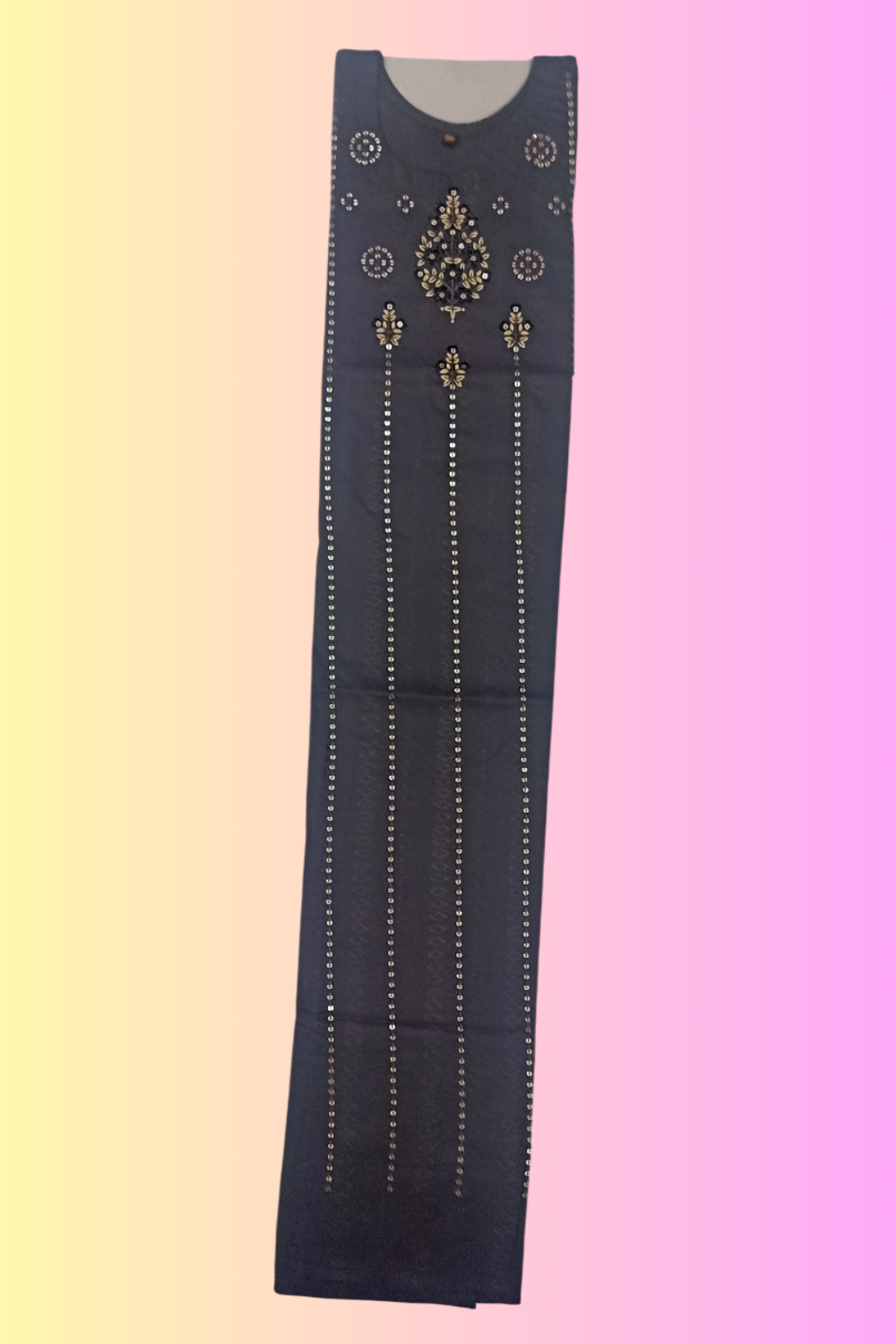 Coffee Colour Embroided Kurti - Image 5