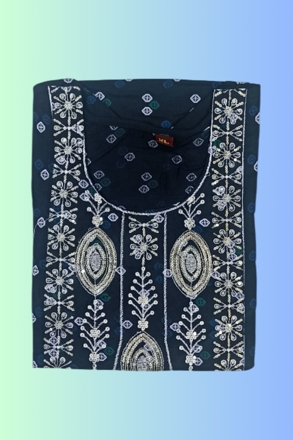 Forest Green Rayon Frill Kurti - Image 5