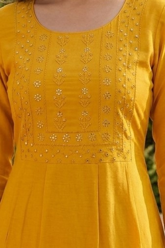 Yellow Frill Kurti - Image 3