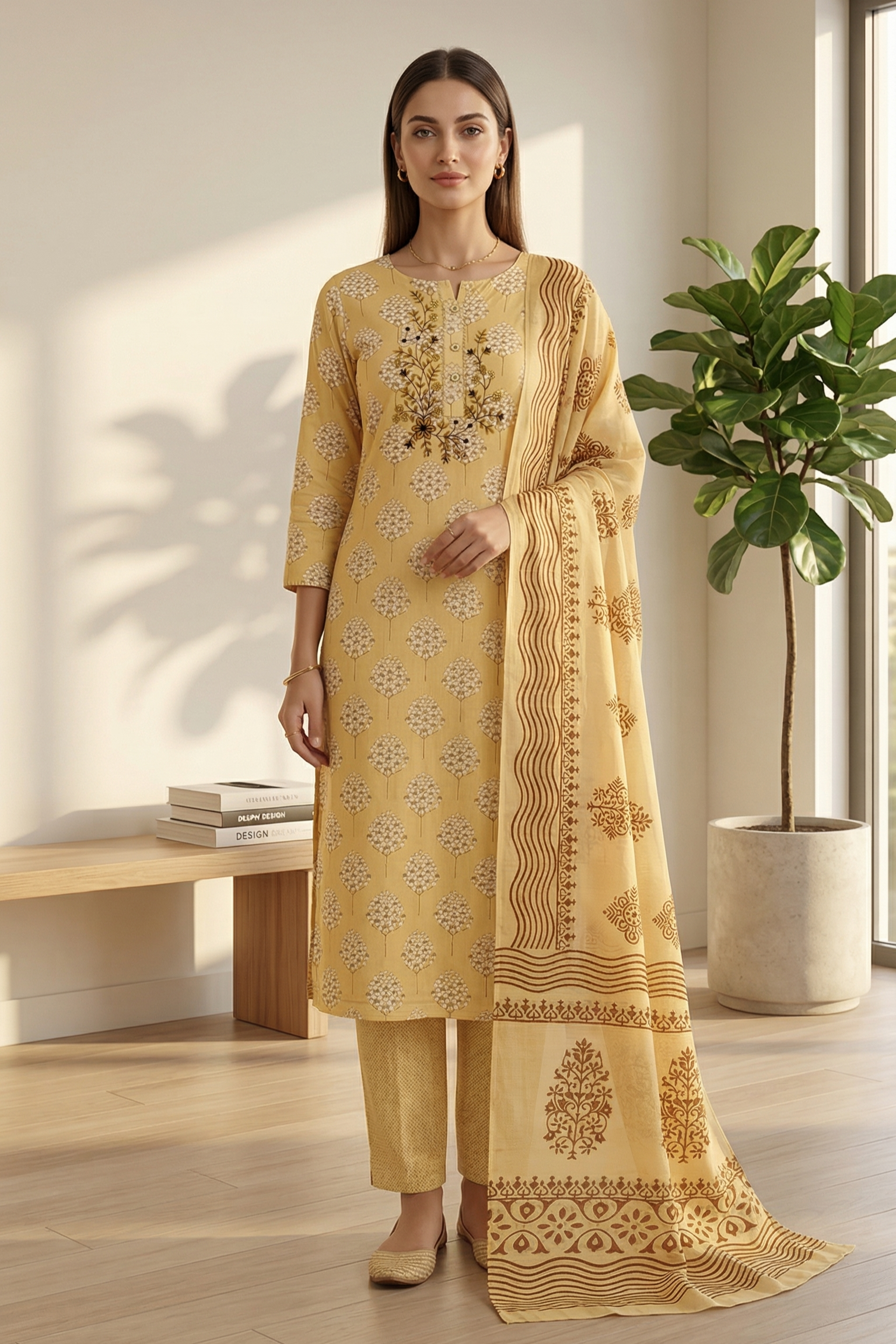 Cotton Printed Suit Salwar Dress Material With Dupatta
