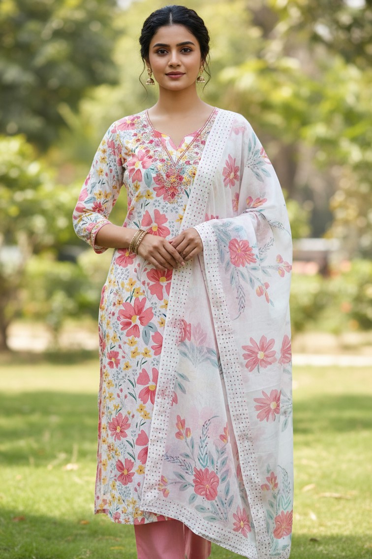 Cotton Printed Suit Salwar Dress Material