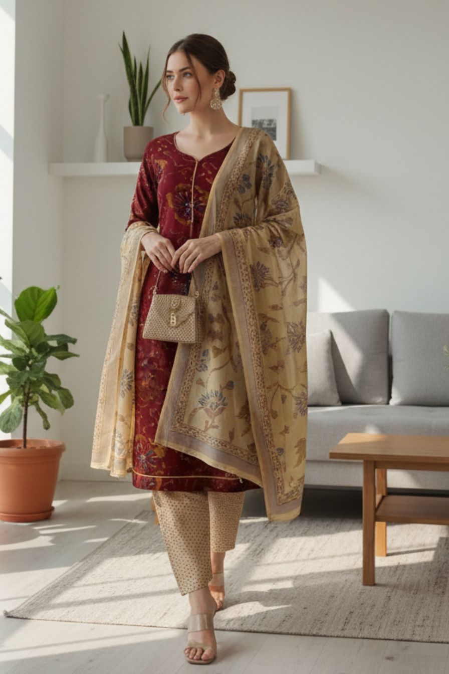 Cotton Printed Suit Salwar Dress Material