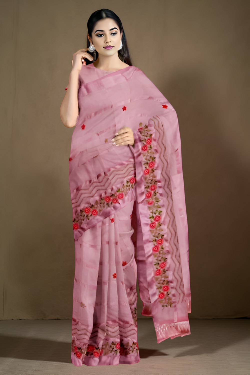 Jimmy Choo Light Pink Saree