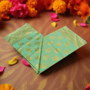 Nakshi Kantha Mint Green Saree