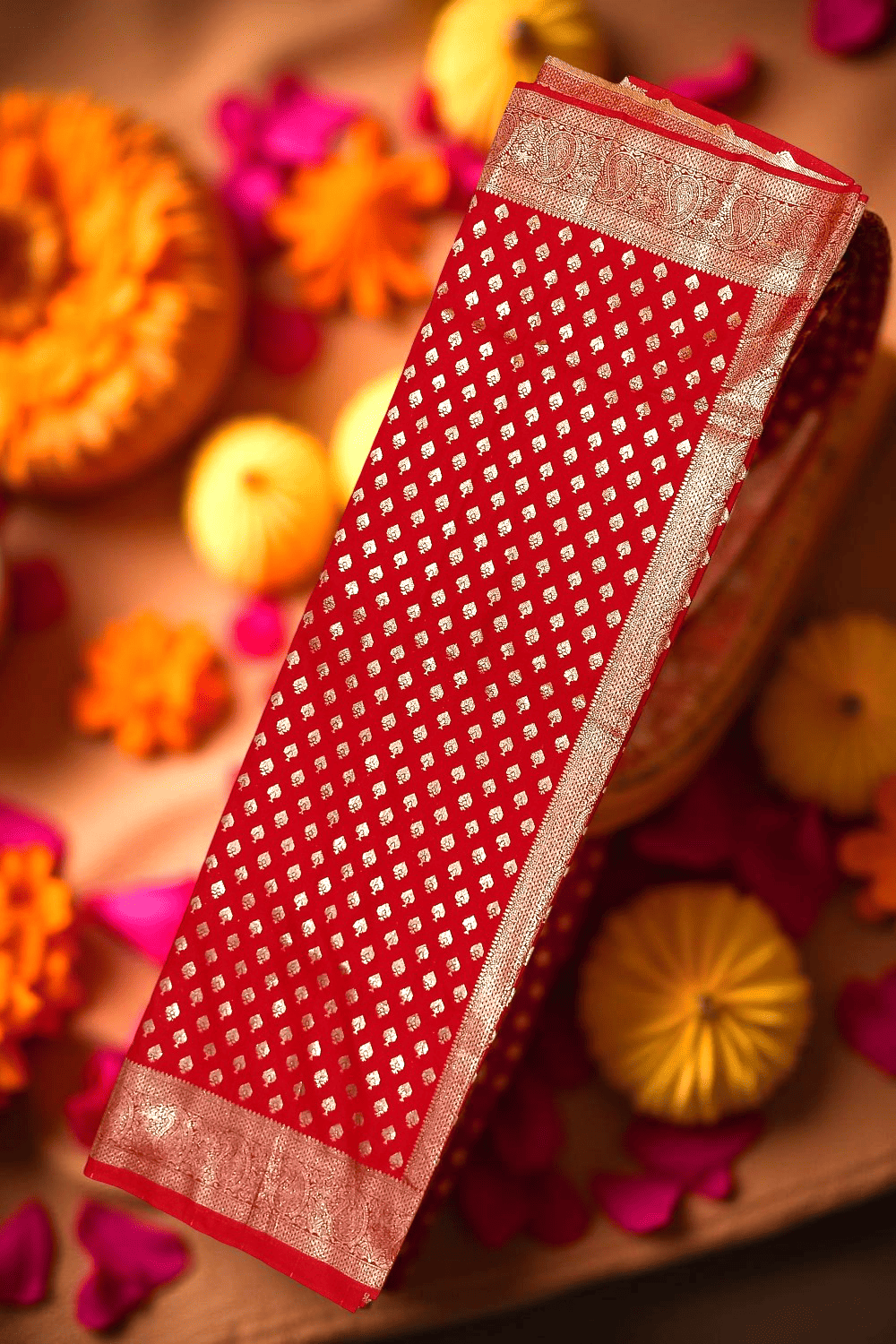 Maysore Silk Red Saree