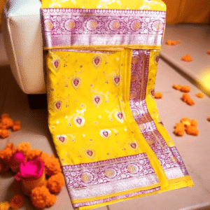Maysore Silk Yellow Saree