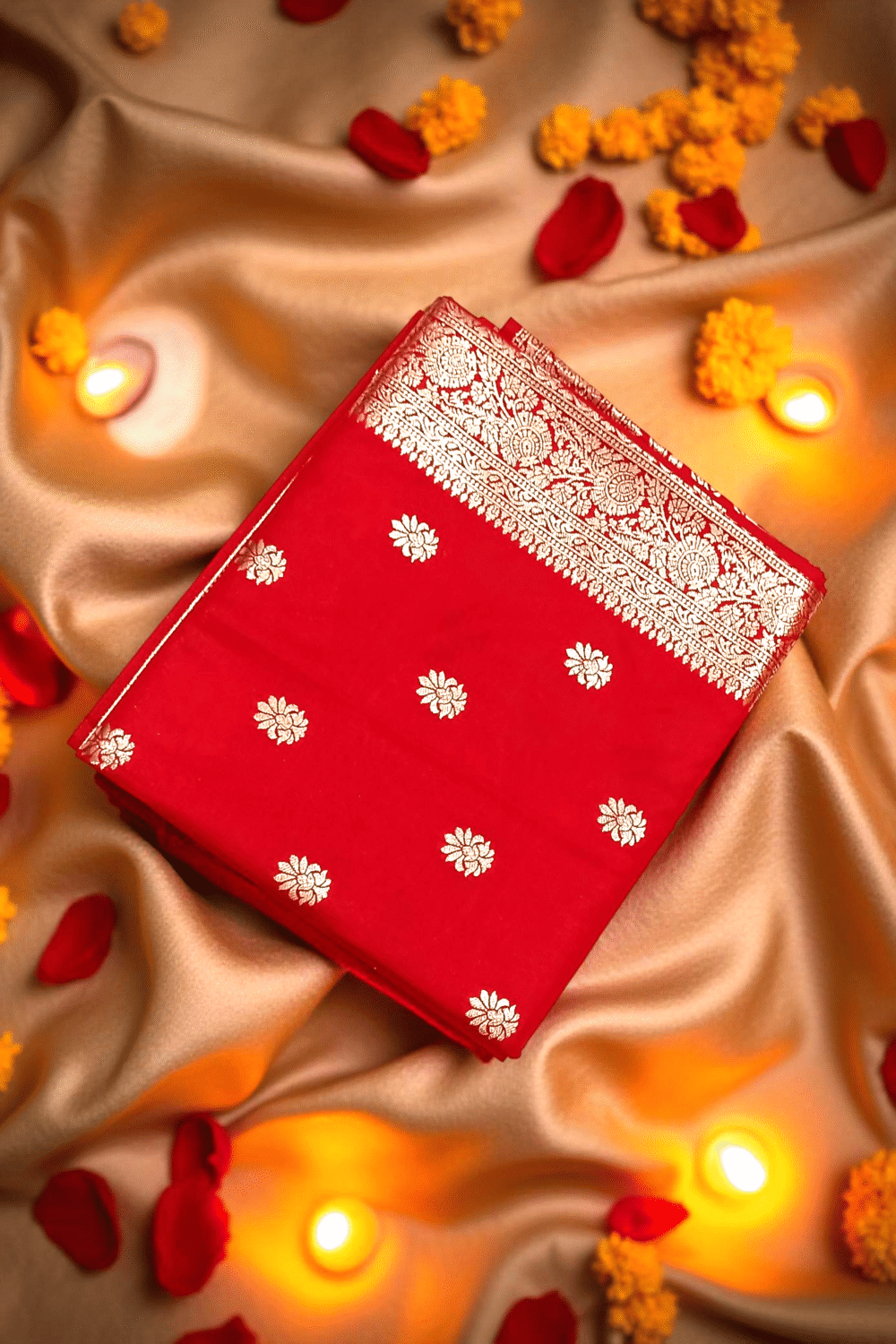 Maysore Silk Red Saree