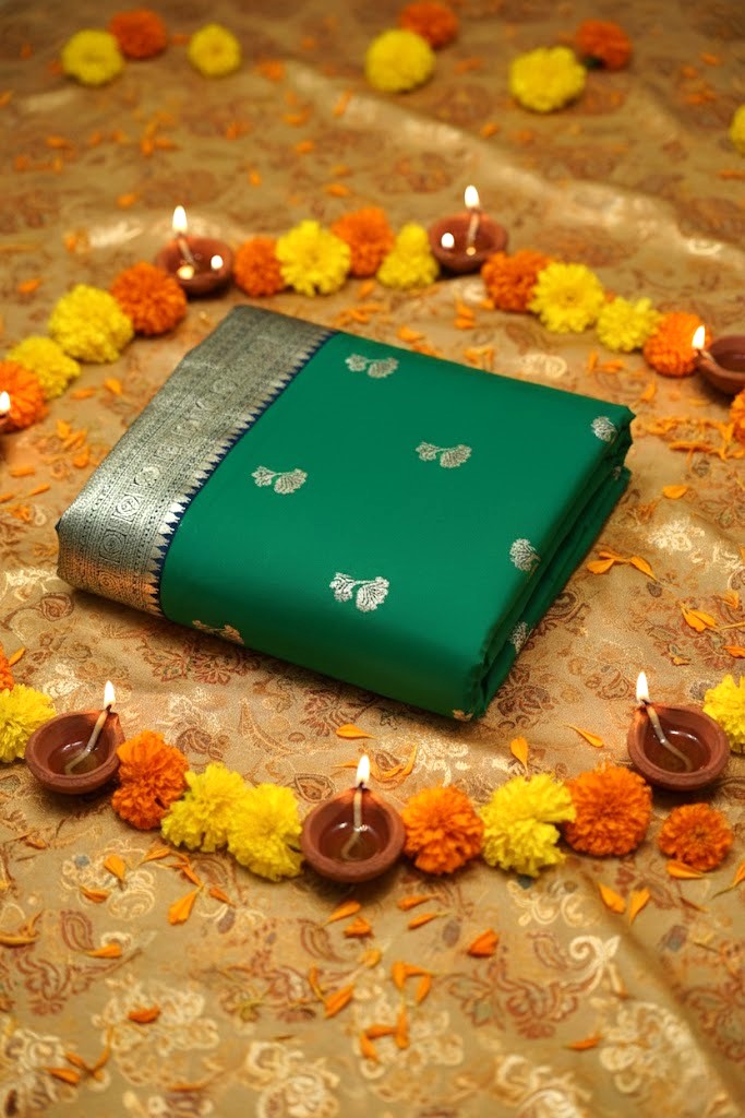 Maysore Silk Green Saree