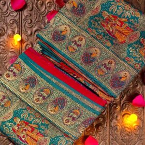Madhubani Printed Silk Saree